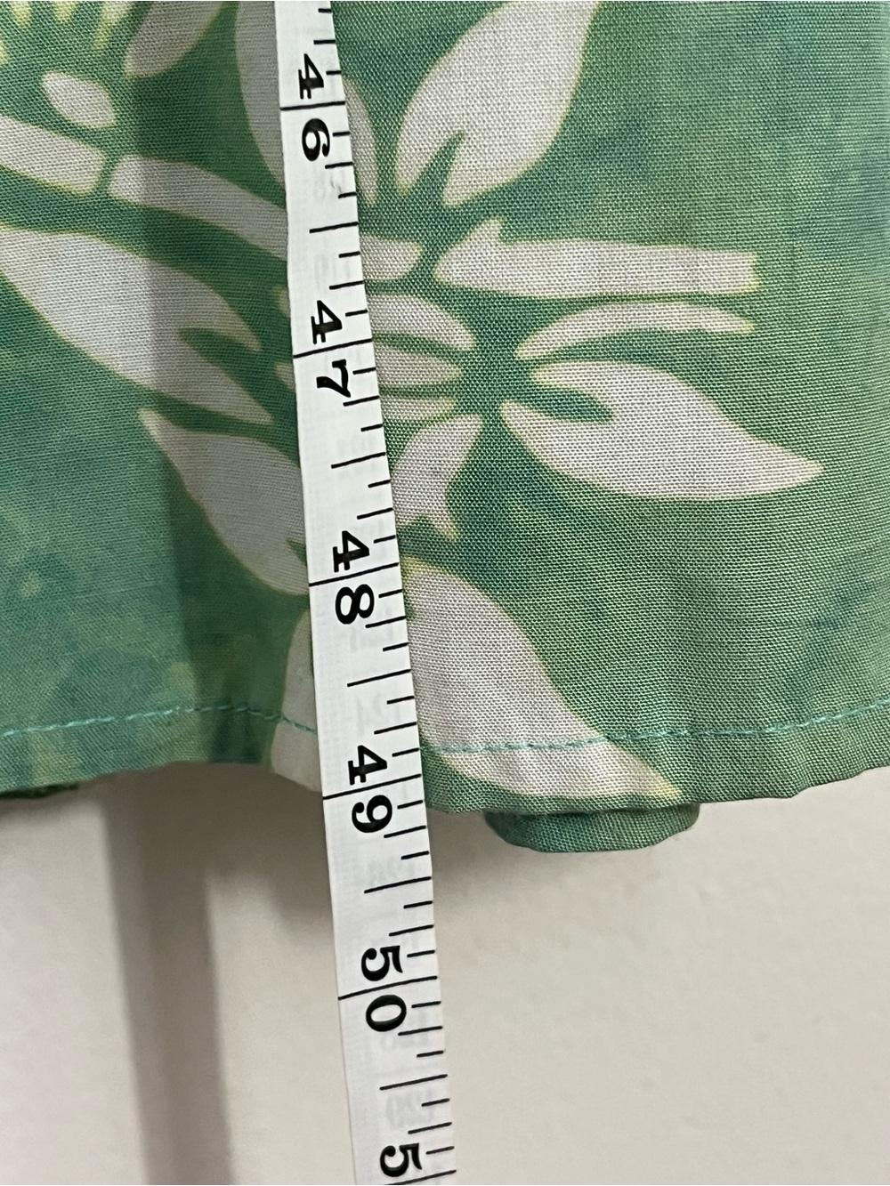 Sleeveless Lightweight Floral Maxi Dress Button Front in Green White size Medium - Picture 9 of 9